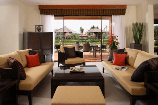 Elegant living room furniture set – sofas and coffee tables
